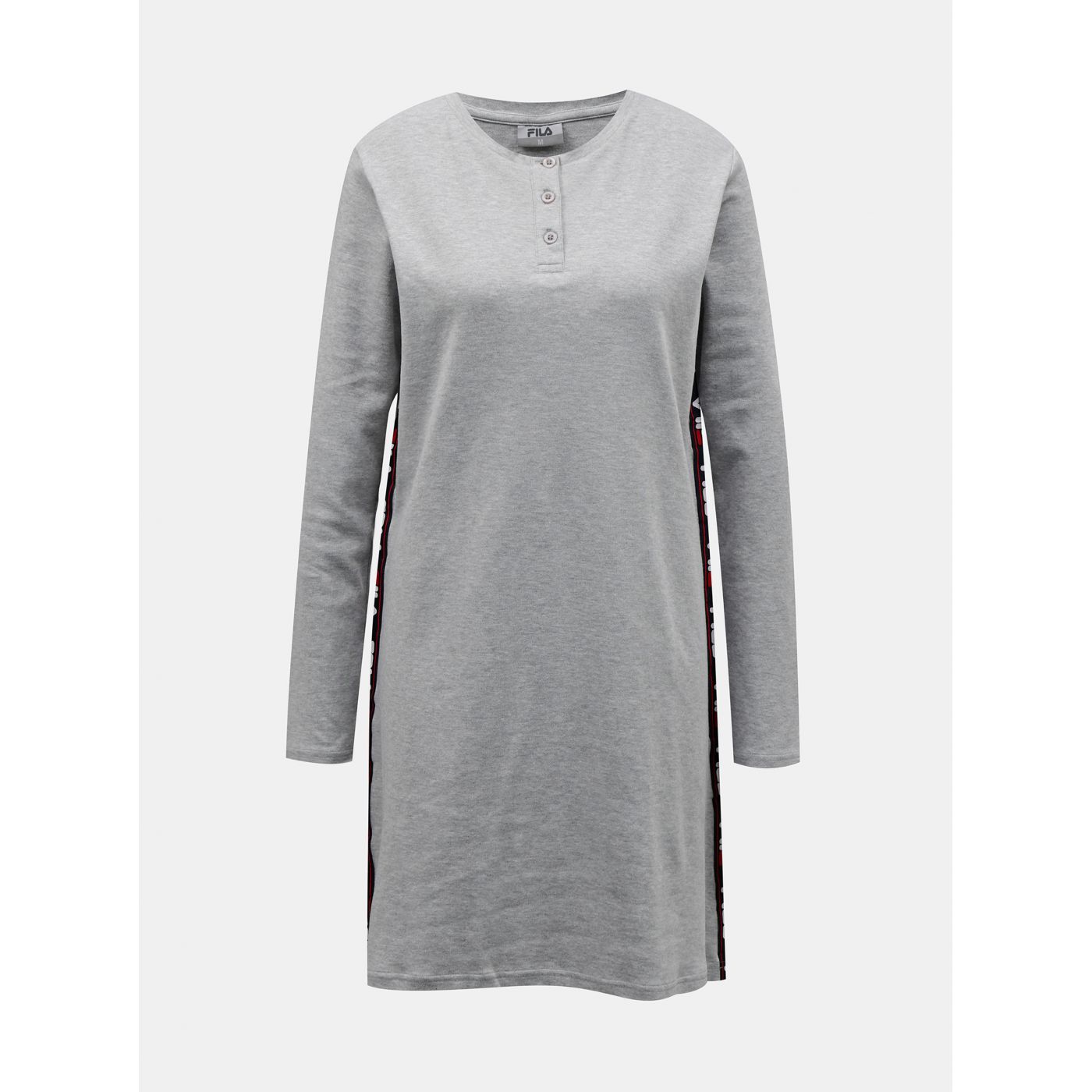 Grey nightgown with FILA lampas