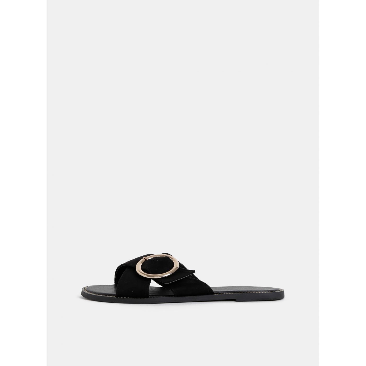 Black slippers in suede finish by Dorothy Perkins