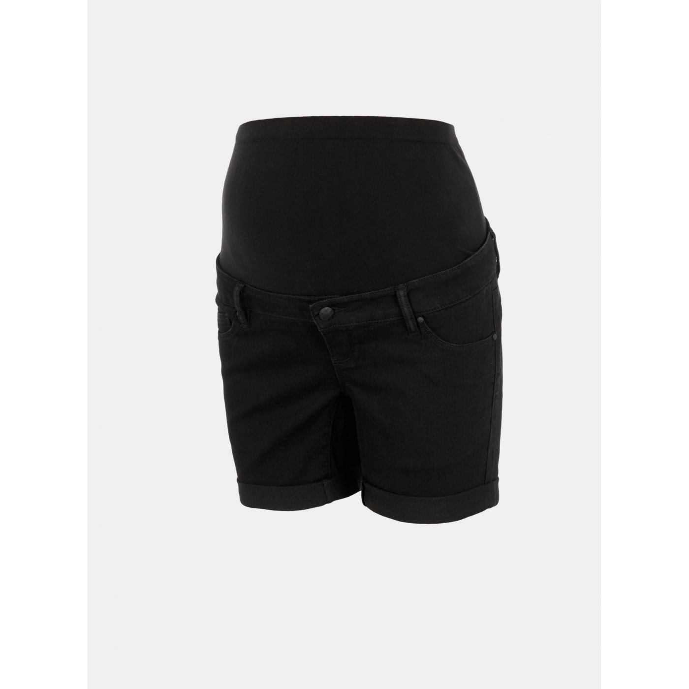 Black Maternity Denim Shorts Mama.licious Julia