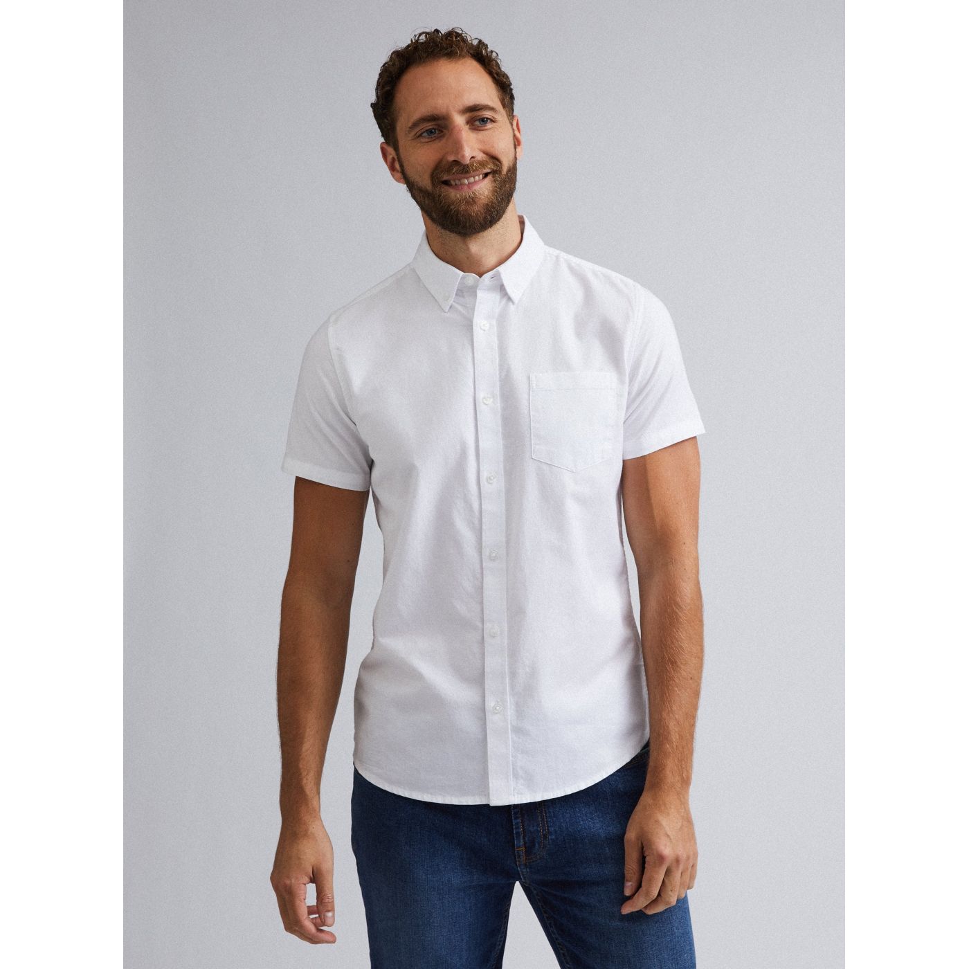 Burton Menswear London Short Sleeve White Shirt