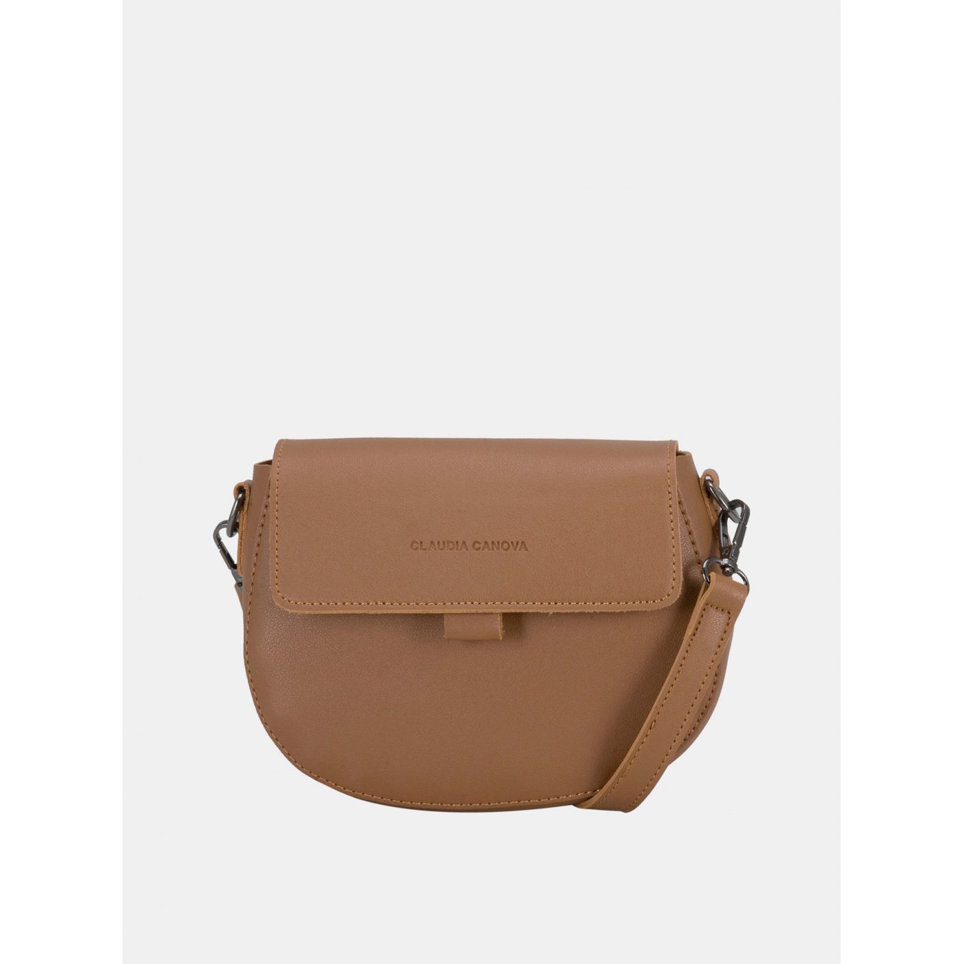 Brown crossbody handbag Claudia Canova Peggy