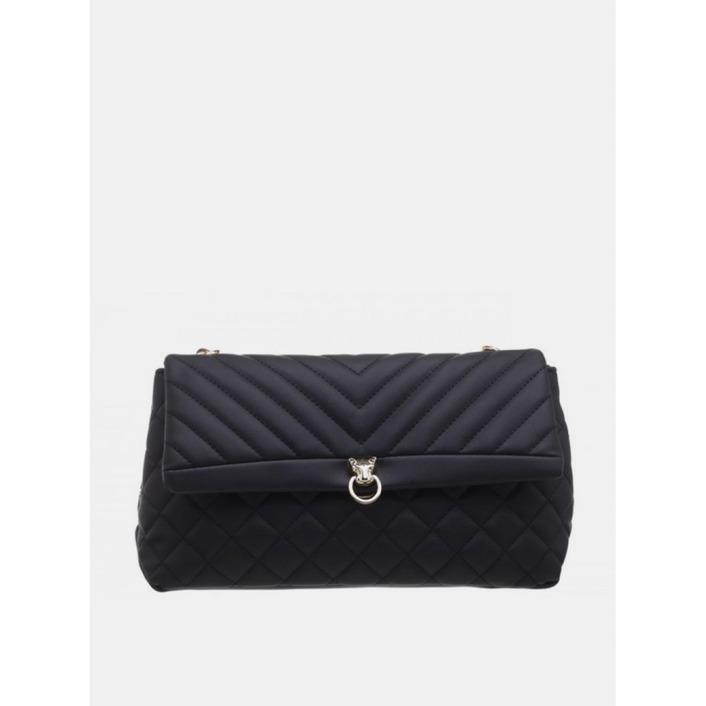 Bessie London Black Clutch