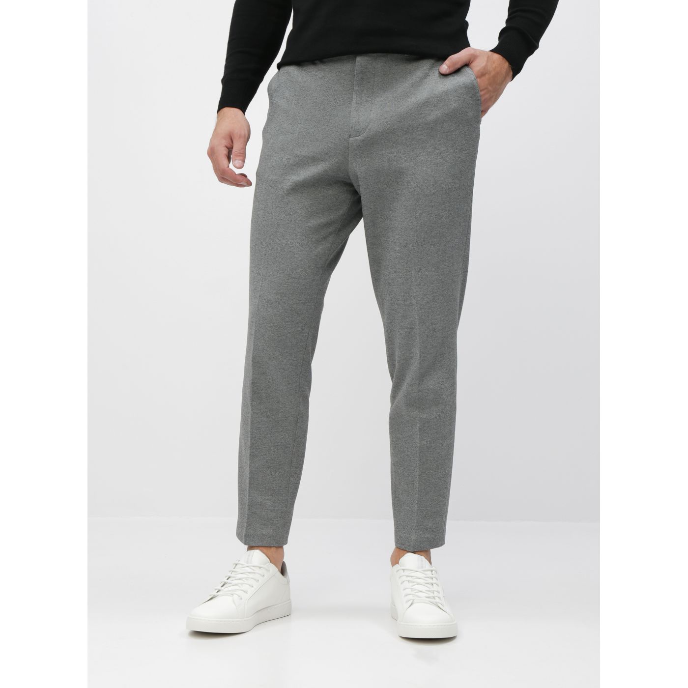 Grey Slim Fit Pants Selected Homme New Jersey