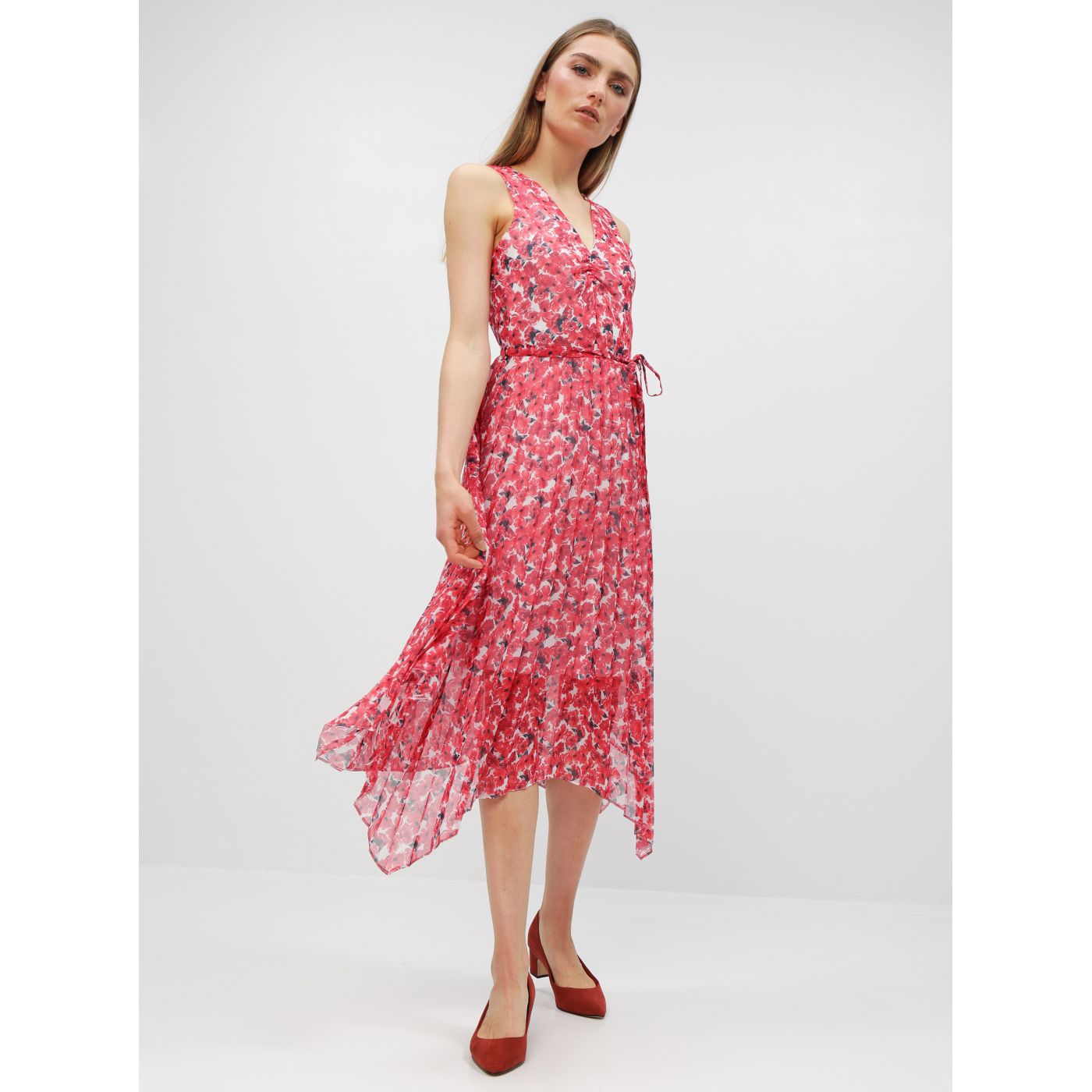 Dorothy Perkins Red Floral Dress