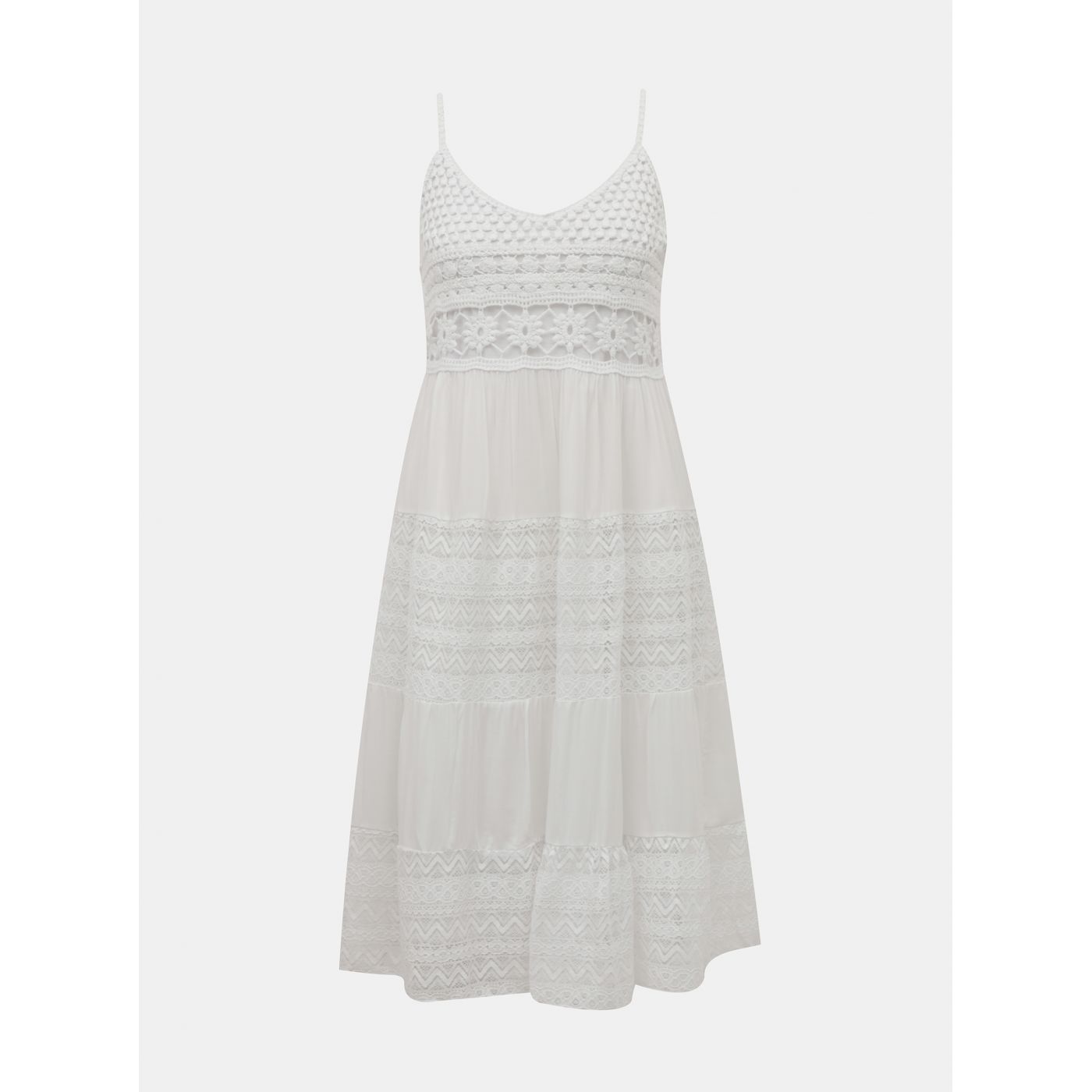 Haily's Lona White Lace Dress