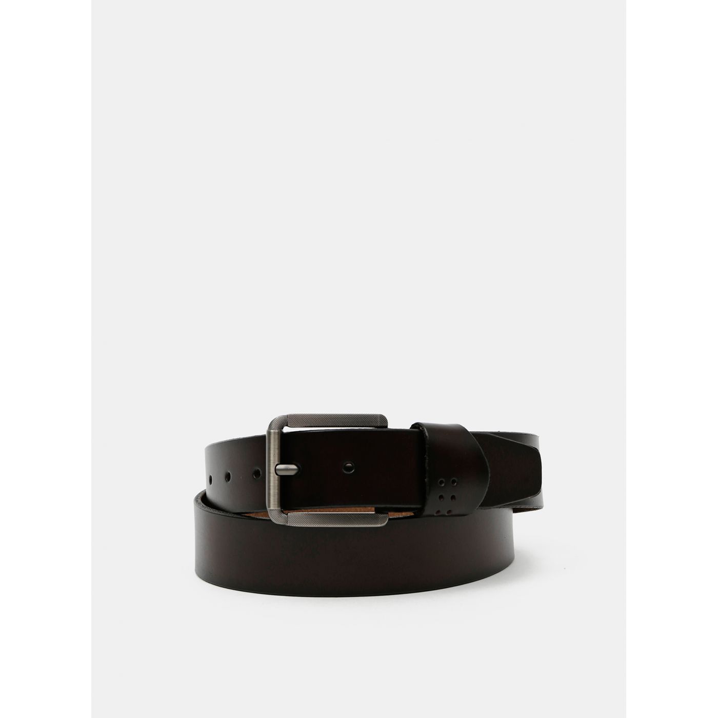 Dark Brown Leather Belt ONLY & SONS Carter