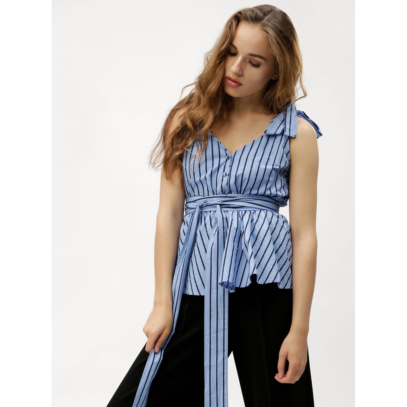 Blue striped blouse VERO MODA Gry