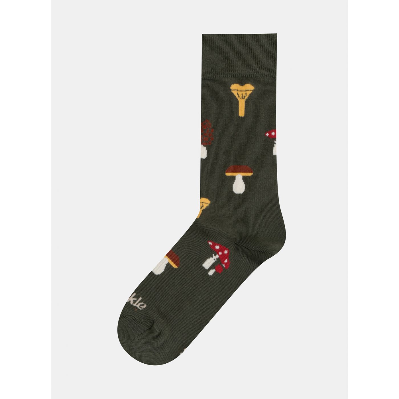 Khaki Patterned Socks Fusakle Hubar