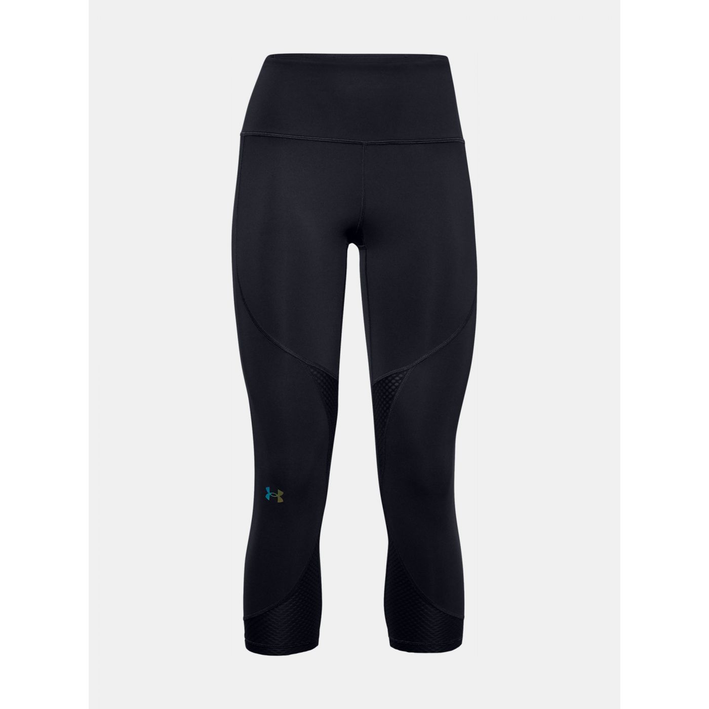 Under Armour UA Rush Side Piping Crop-BLK Leggings