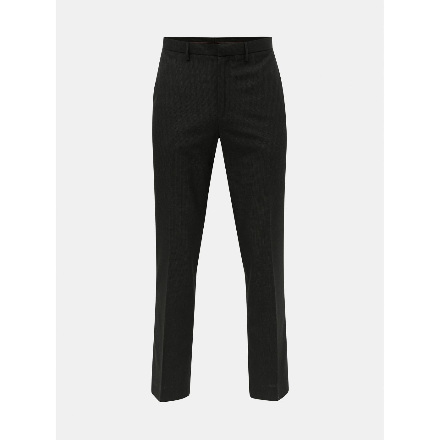 Black Plaid Tailored Fit Pants Burton Menswear London