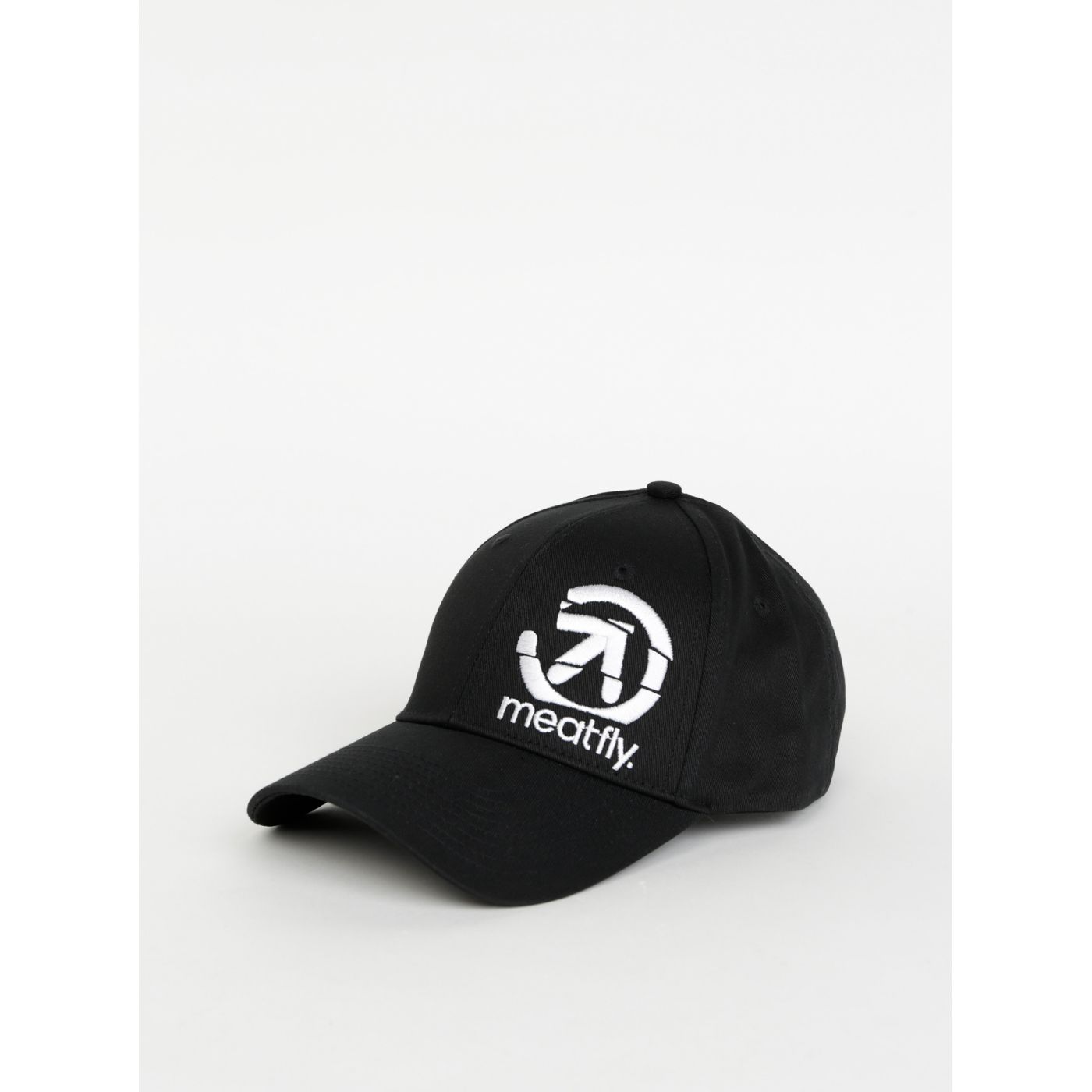 Black men's baseball cap with Meatfly Sigma embroidery