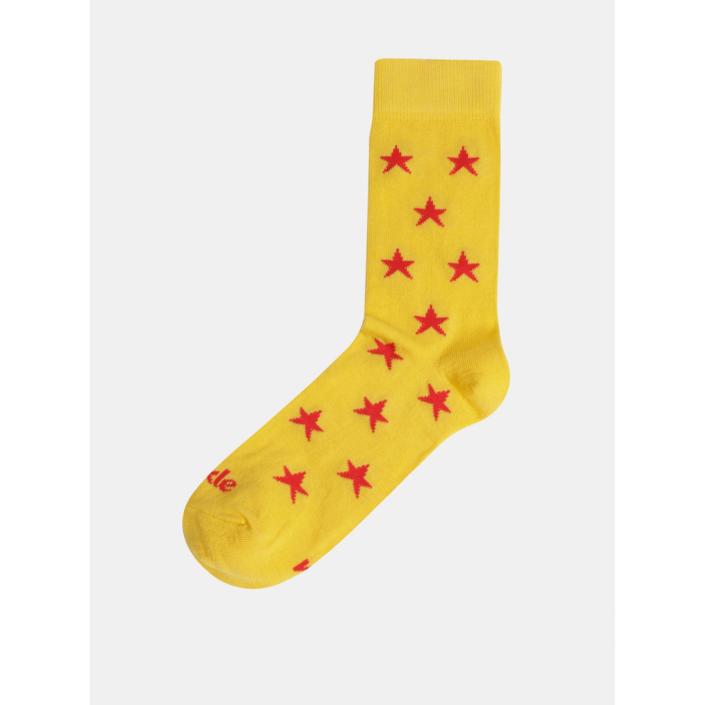 Yellow patterned socks Fusakle Hviezda beach