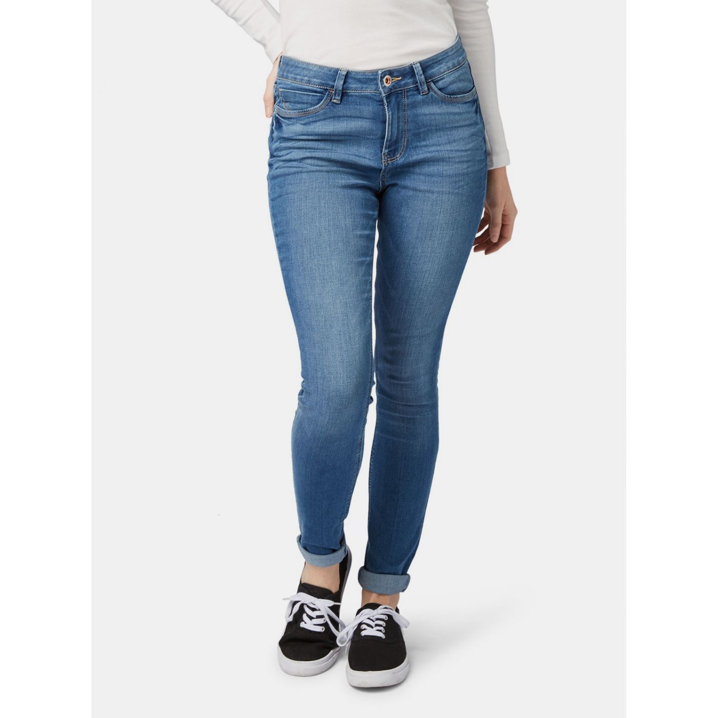 Blue Women's Extra Skinny Fit Jeans Tom Tailor Denim Nela