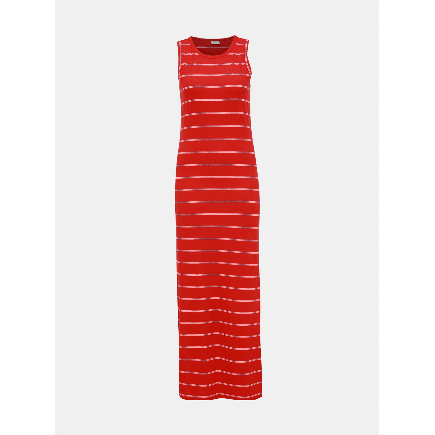 Red striped ribbed basic maxi dress Jacqueline de Yong Nevada