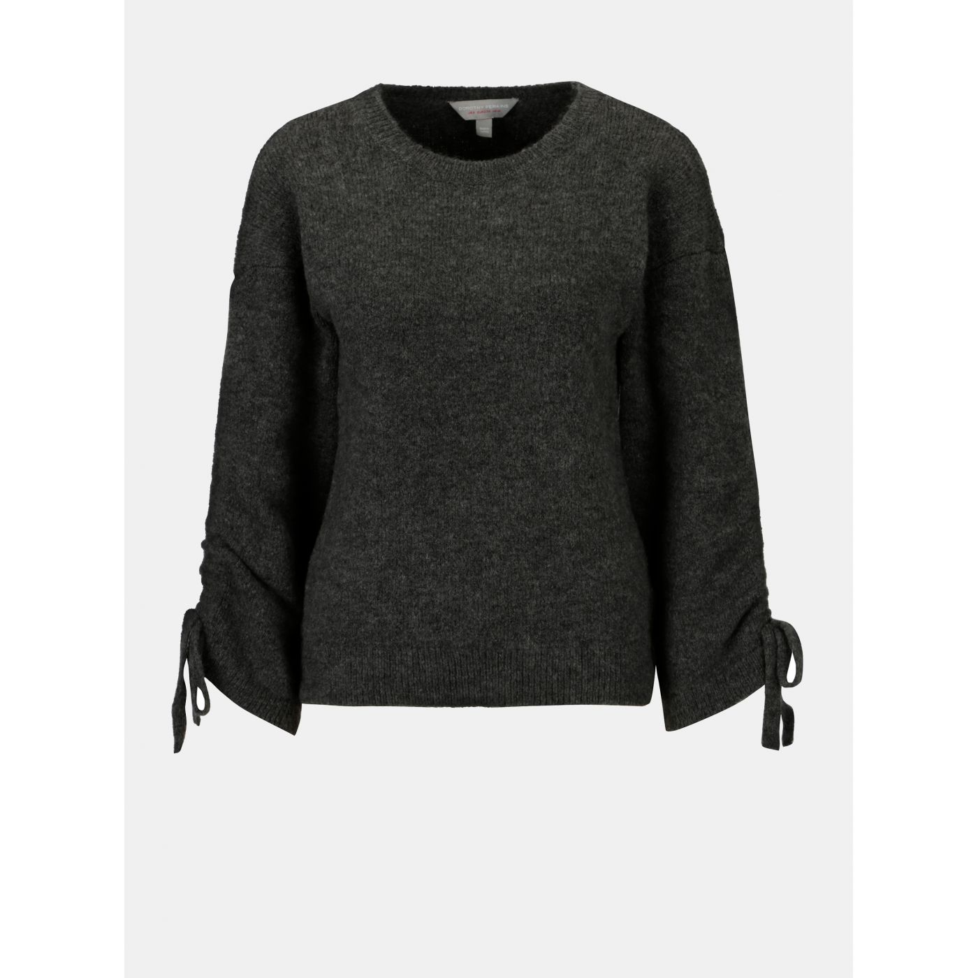 Dark grey annealed cardigan with draped on sleeves Dorothy Perkins Petite