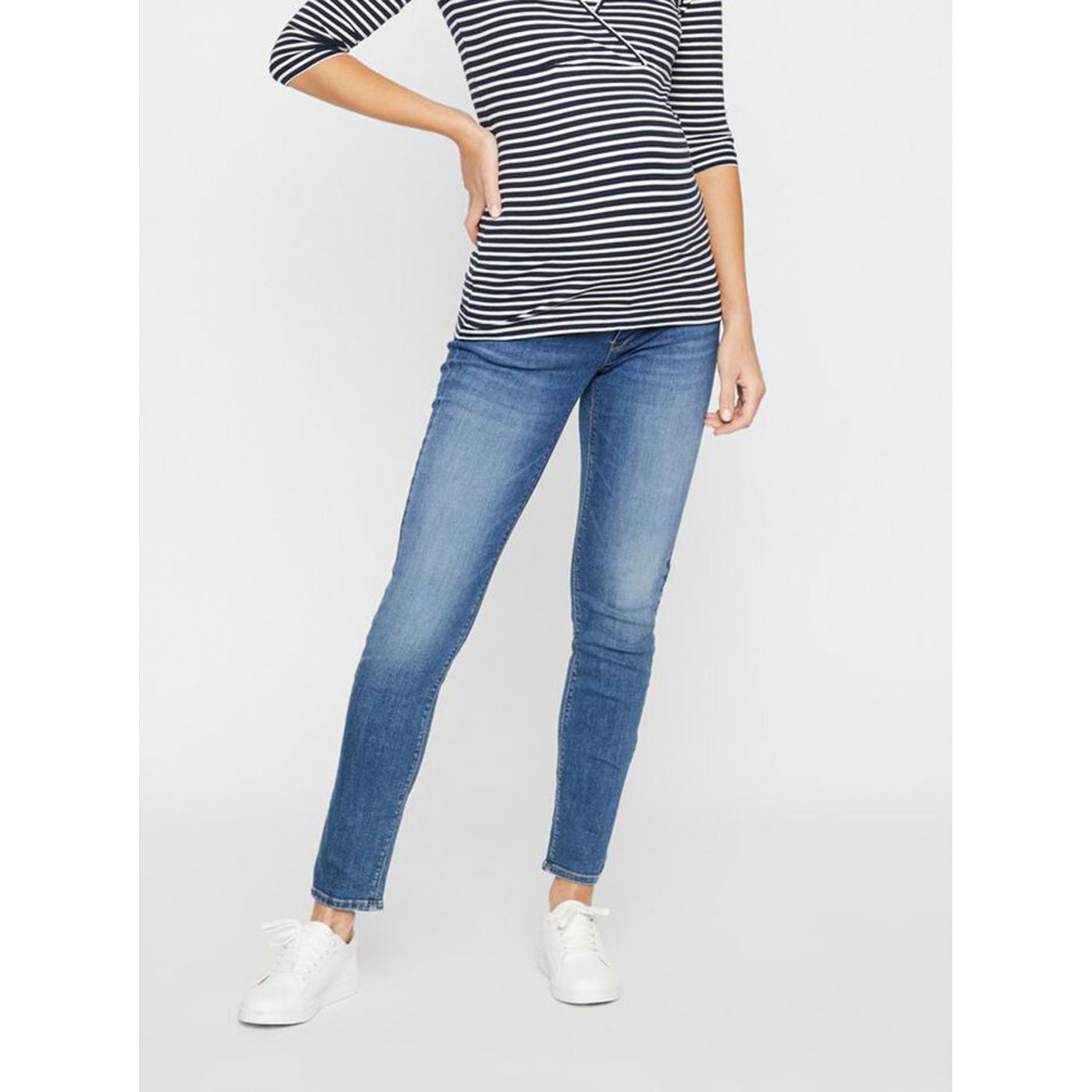 Blue Maternity Straight Fit Jeans Mama.licious Punta