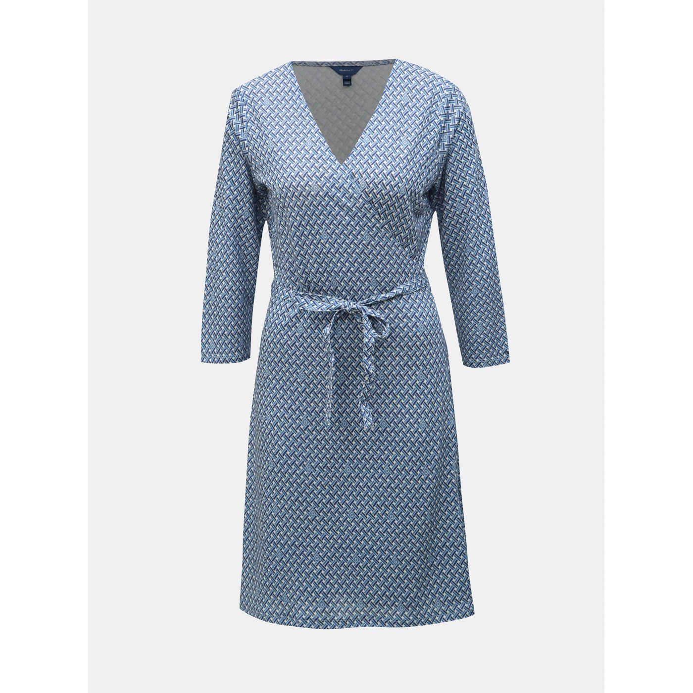 GANT Blue Wrap Patterned Dress