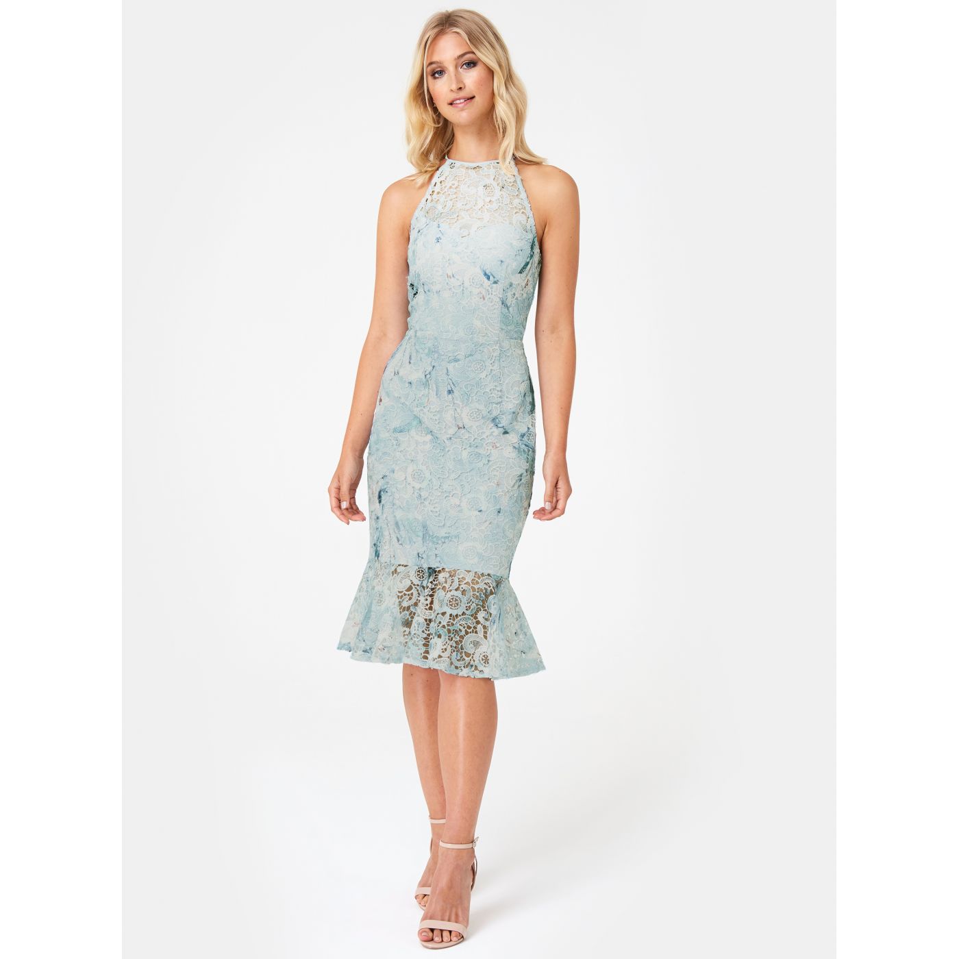 Light Blue Lace Paper Dolls Dress