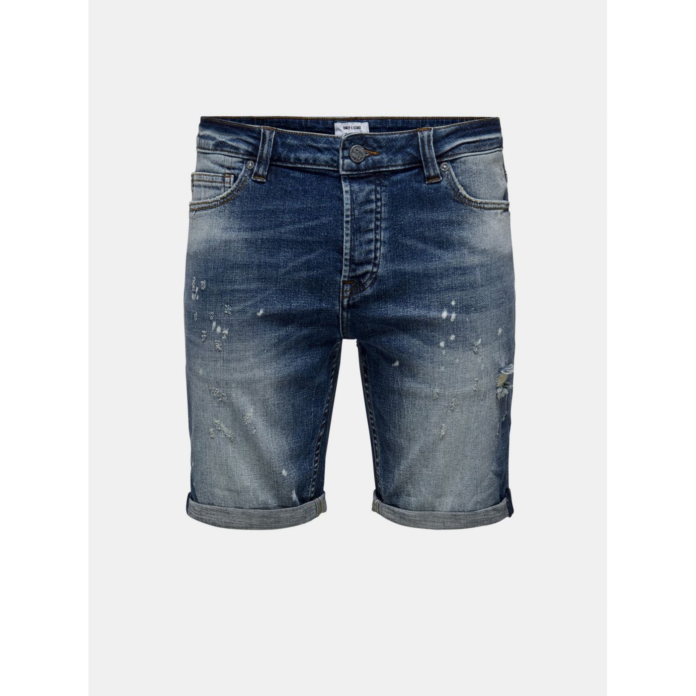 Dark Blue Denim Shorts ONLY & SONS