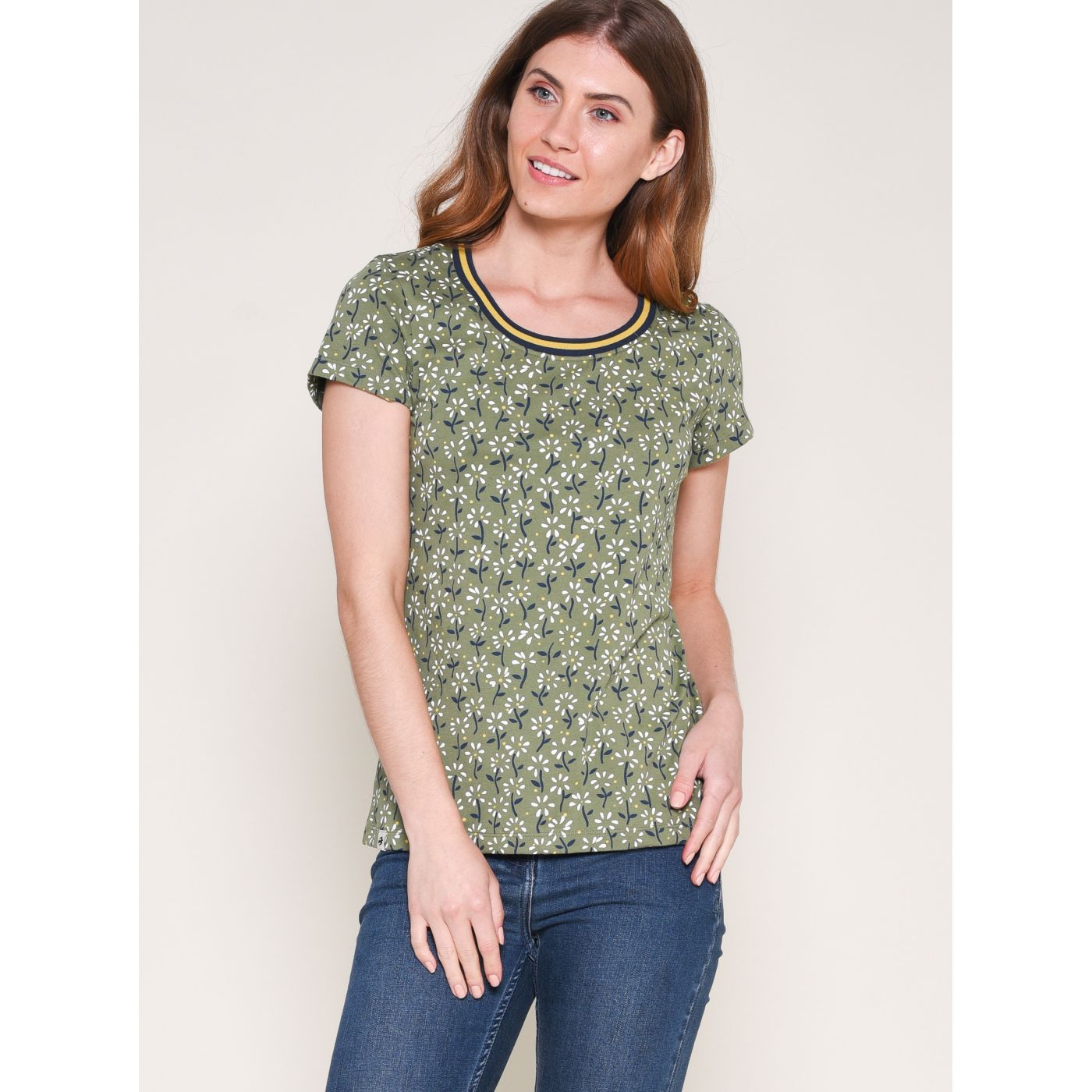 Brakeburn Green Patterned T-Shirt
