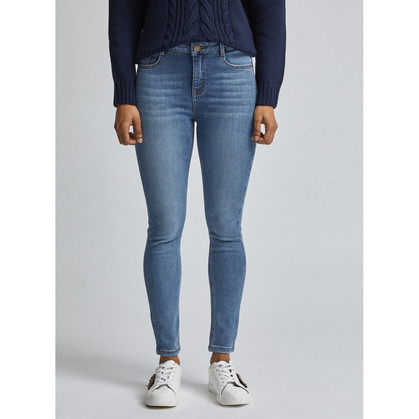 Blue Skinny Fit Jeans Dorothy Perkins Petite Shape & Lift