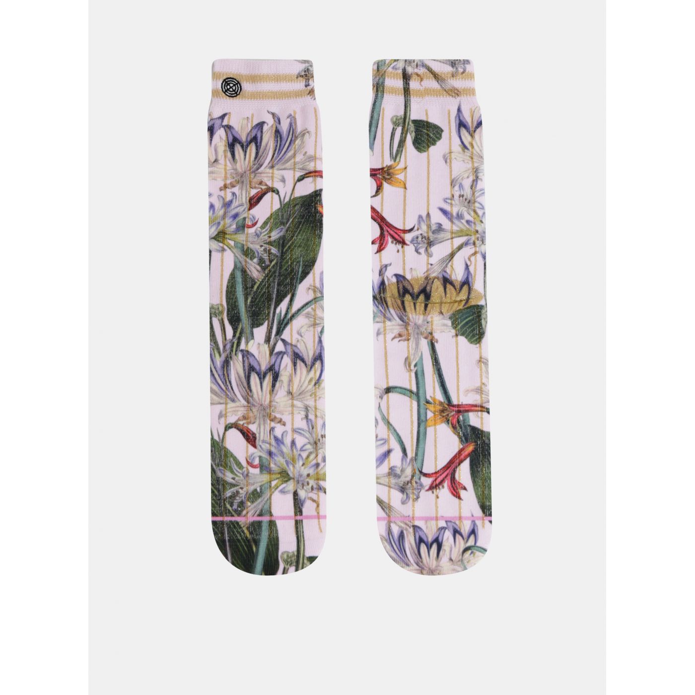 Light Pink Women's Floral Socks XPOOOS
