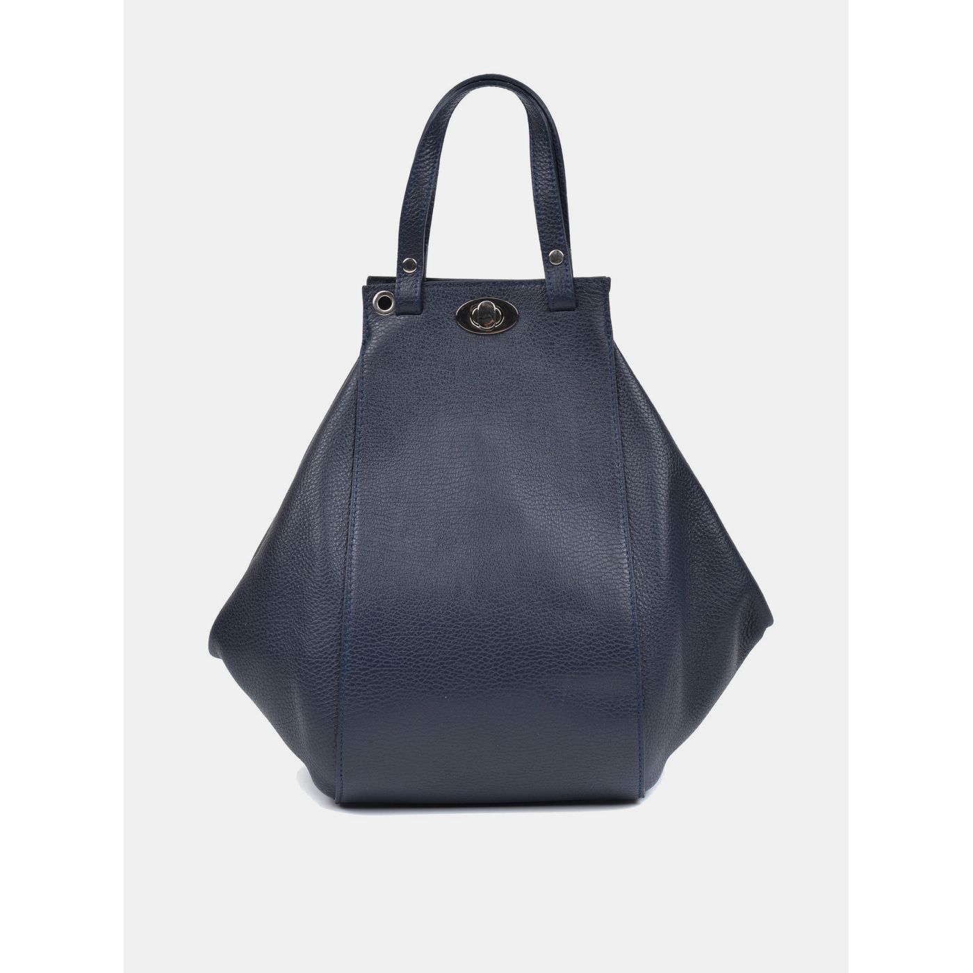 Anna Luchini Dark Blue Leather Handbag Roberta M