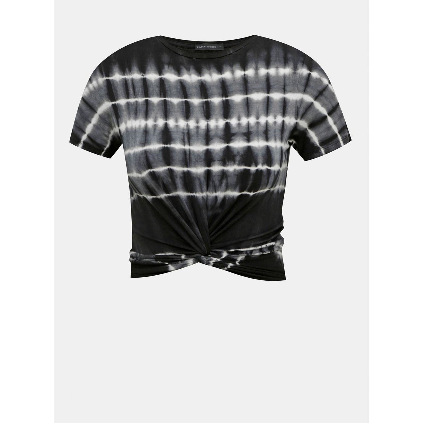 Black patterned short t-shirt TALLY WEiJL