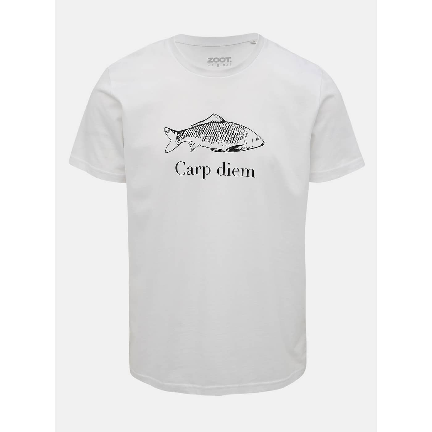 Zoot Original Carp Diem Printed Men's White T-Shirt