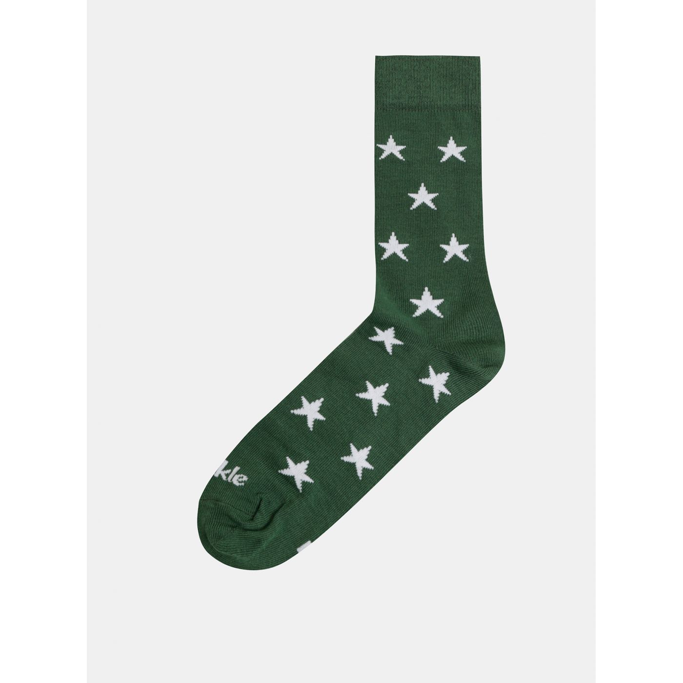 Green Patterned Socks Fusakle Star
