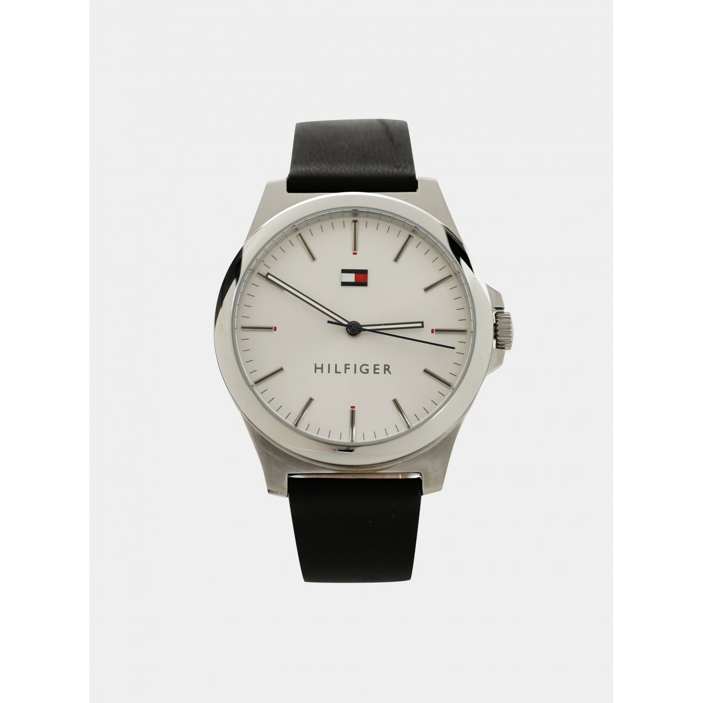 Tommy Hilfiger Men's Watch with Black Leather Belt