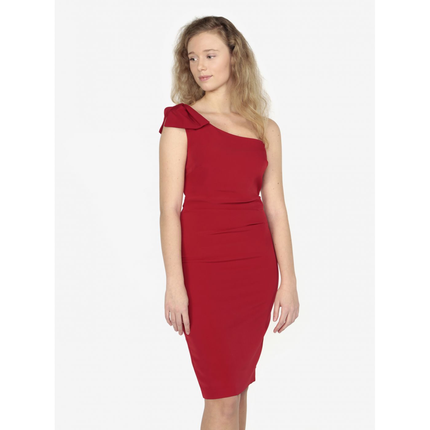 Oasis Lolita Red Asymmetrical Pouch Dress