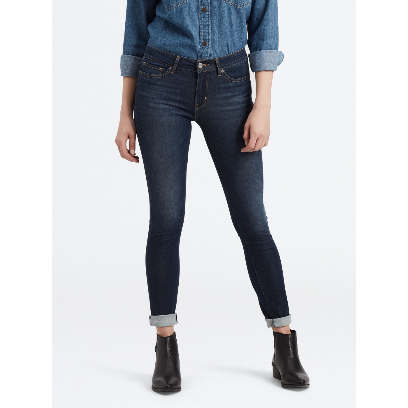 Dark Blue Women's Skinny Fit Jeans Levi's® 711