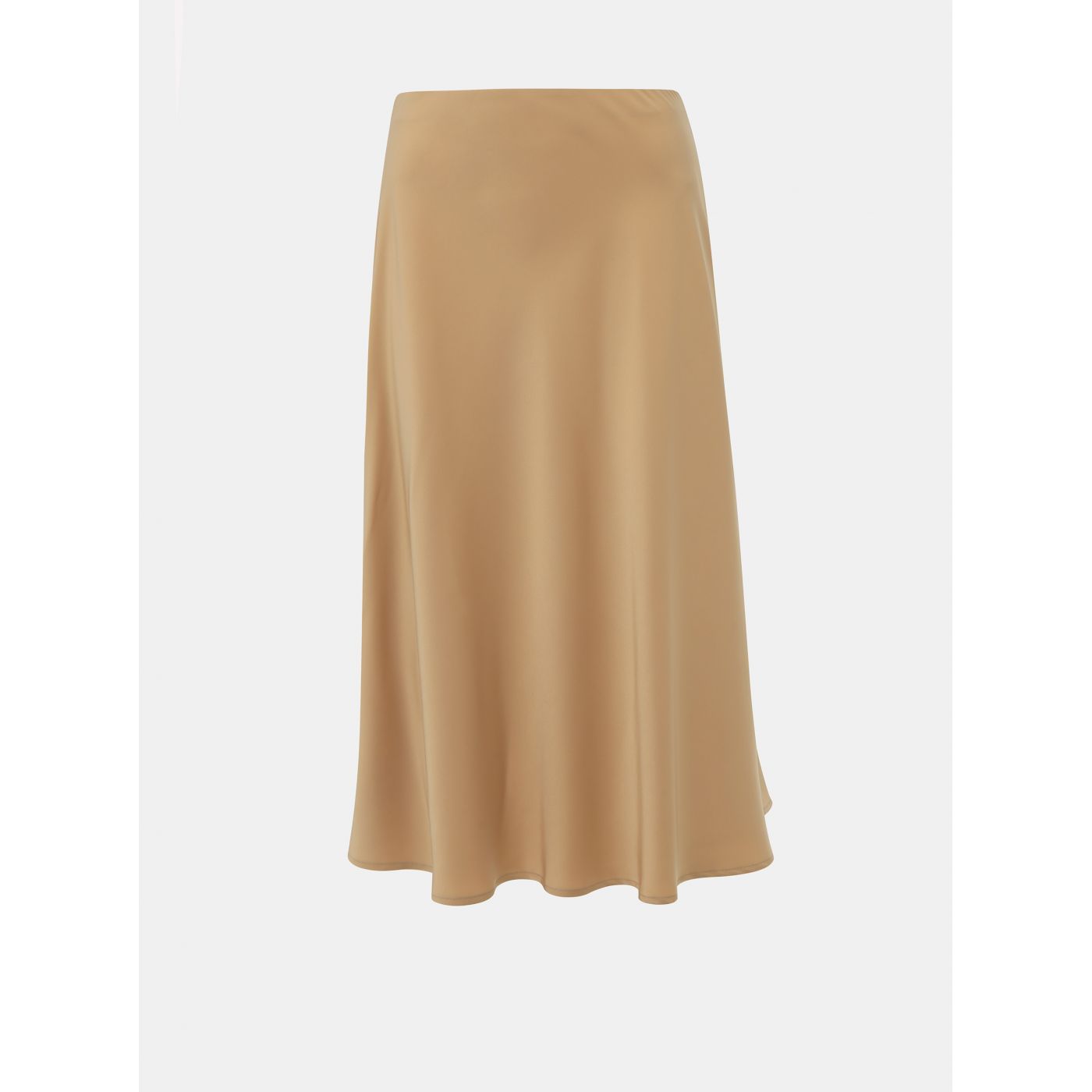 Beige Satin Midi Skirt ZOOT Molly