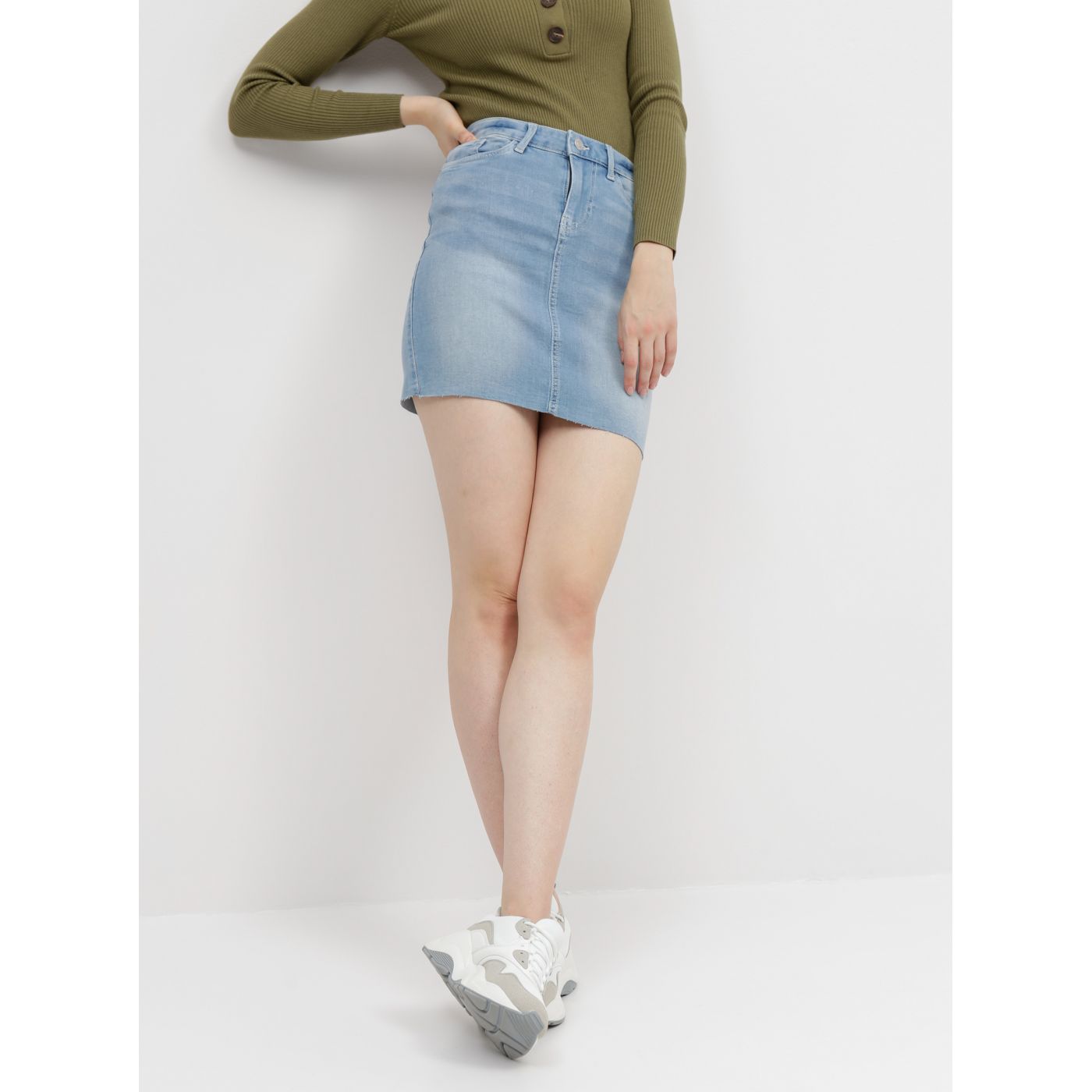 Blue denim skirt VERO MODA Seven