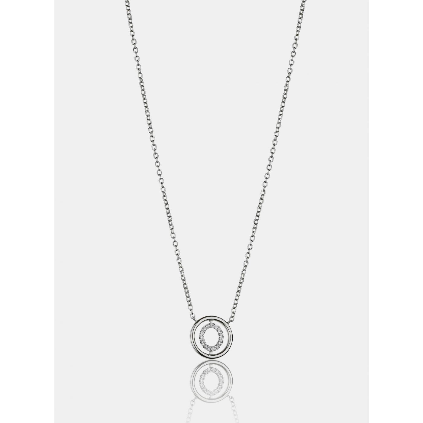 Annie Rosewood Silver Necklace