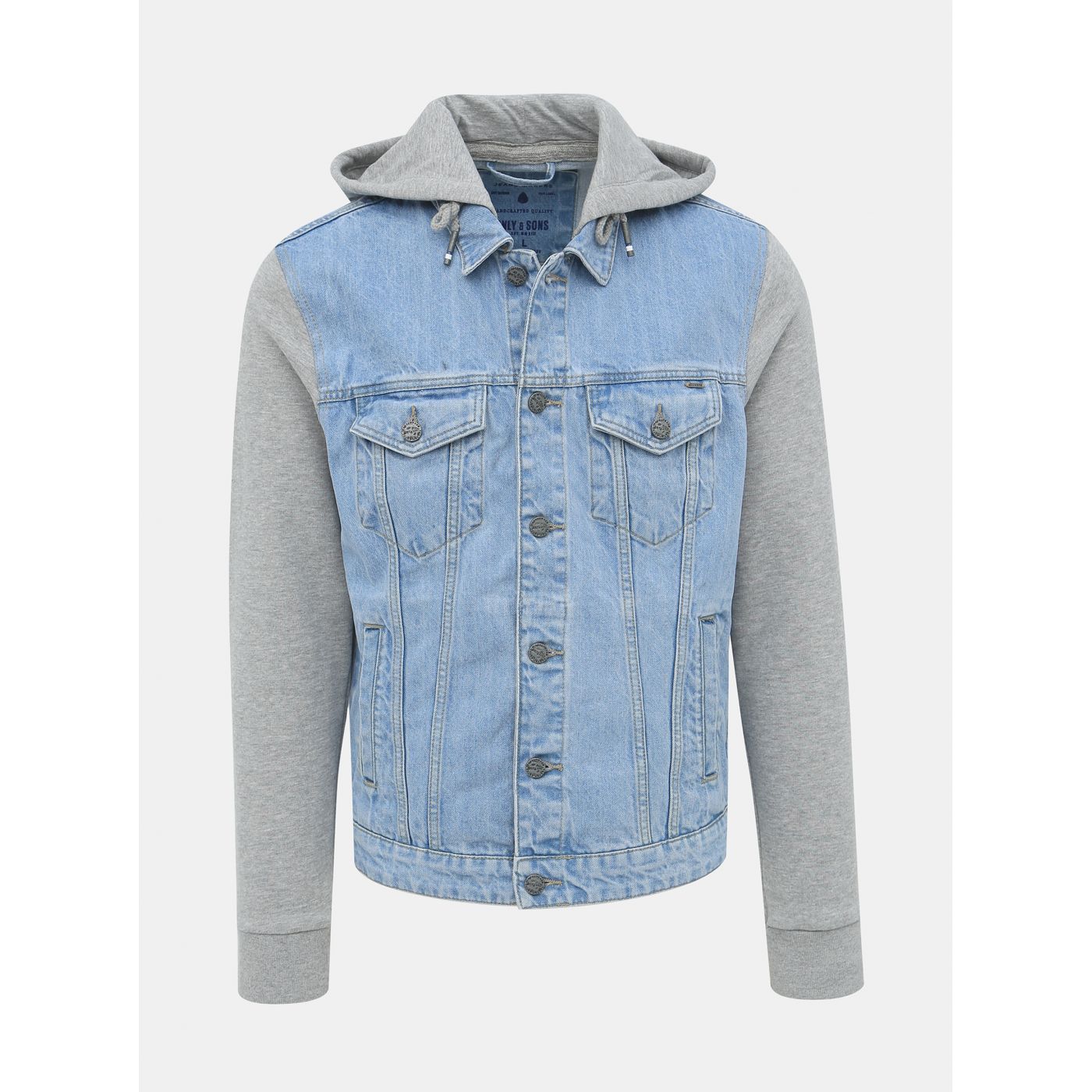 Grey-blue denim jacket ONLY & SONS Coin