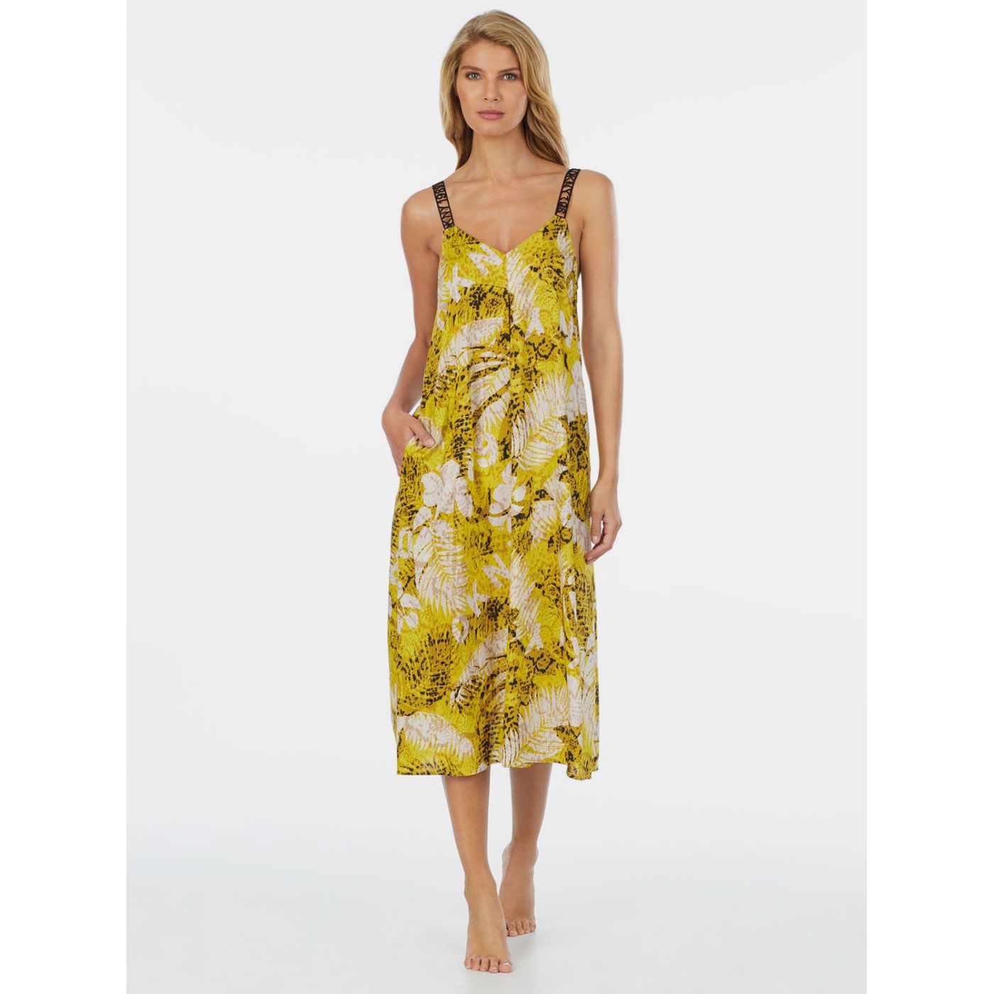 Mustard nightgown DKNY