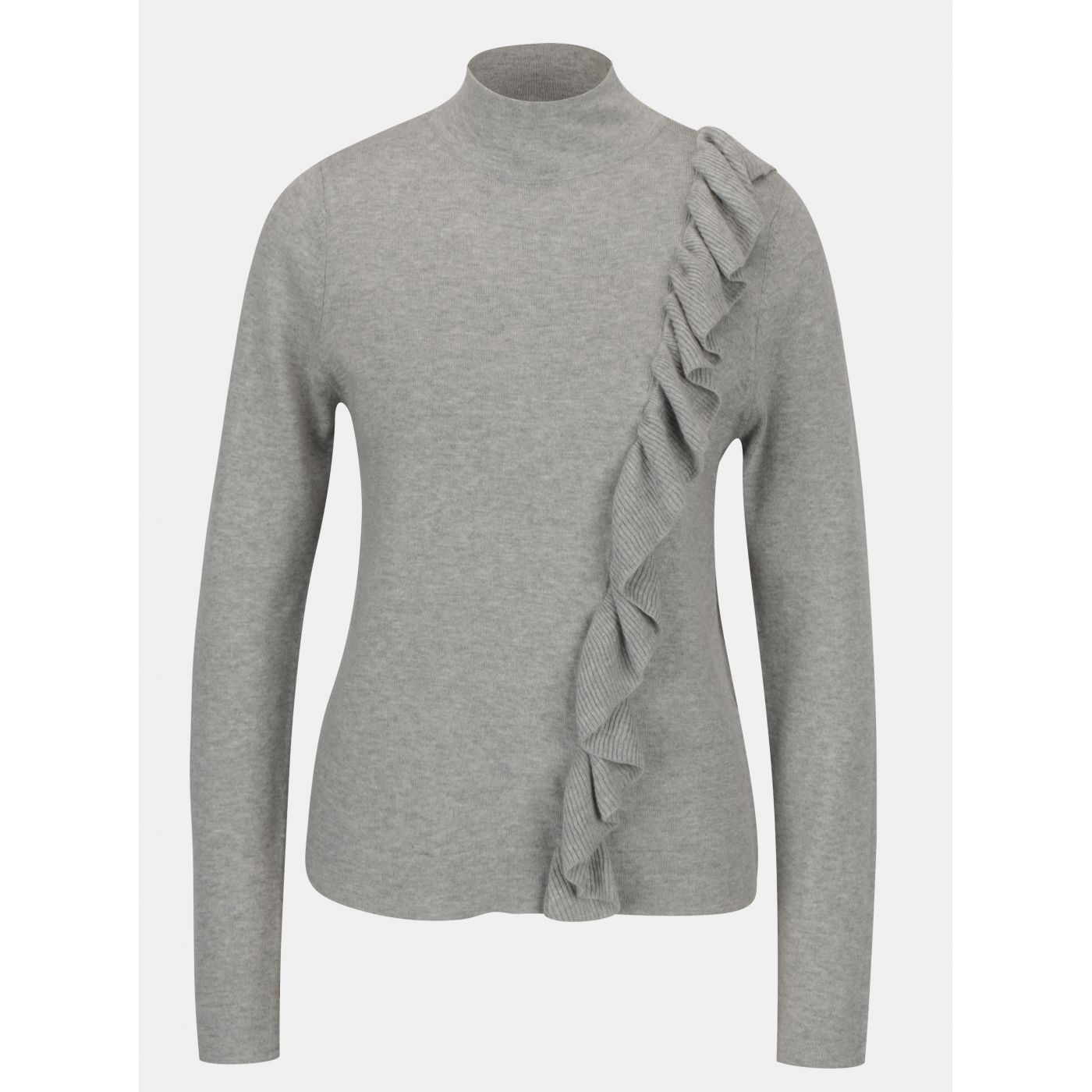 Grey Annealed T-Shirt with Broadway Olevia Frills