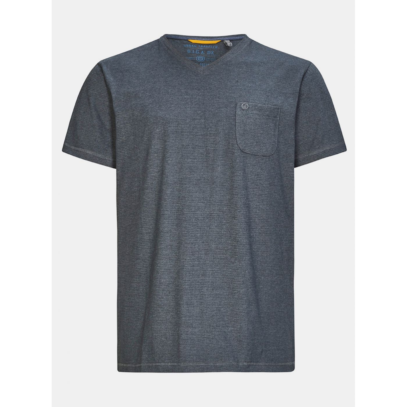 Dark grey men's striped t-shirt killtec Hadero