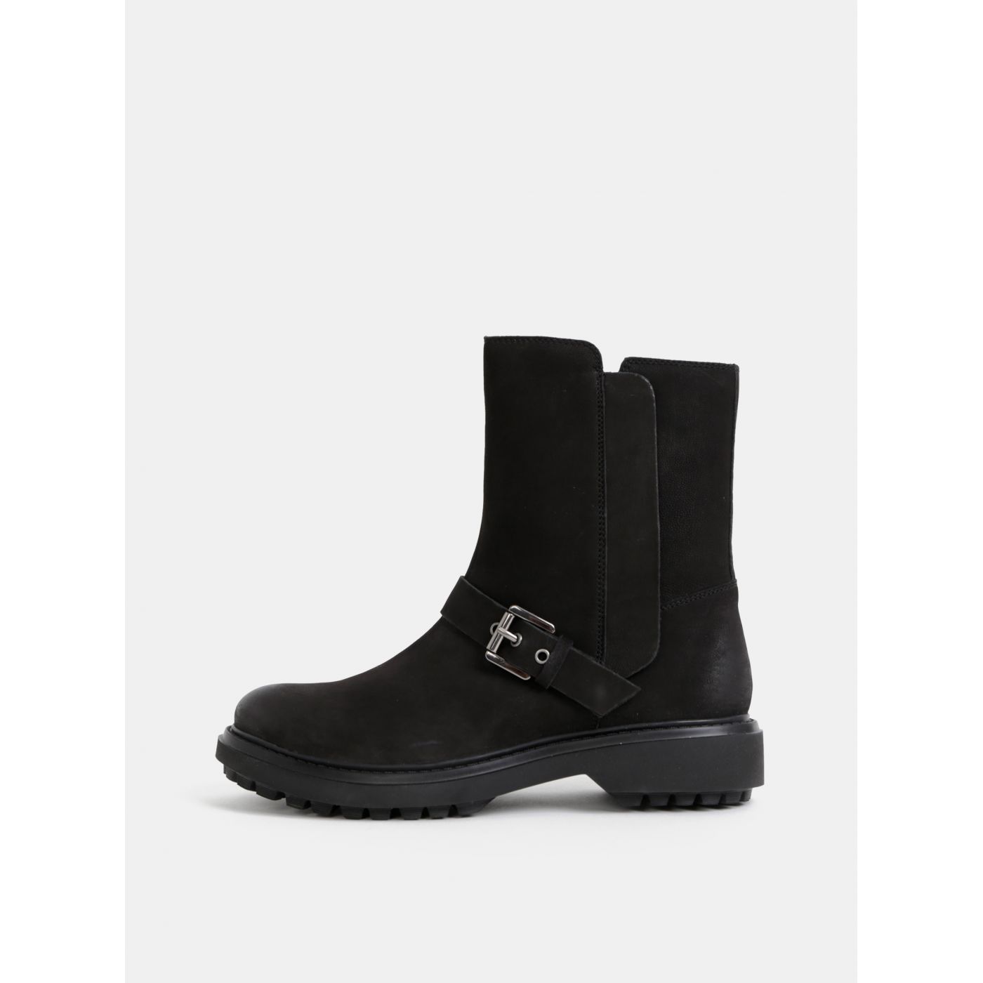 Geox Sheely Black Women's Leather Ankle Boots