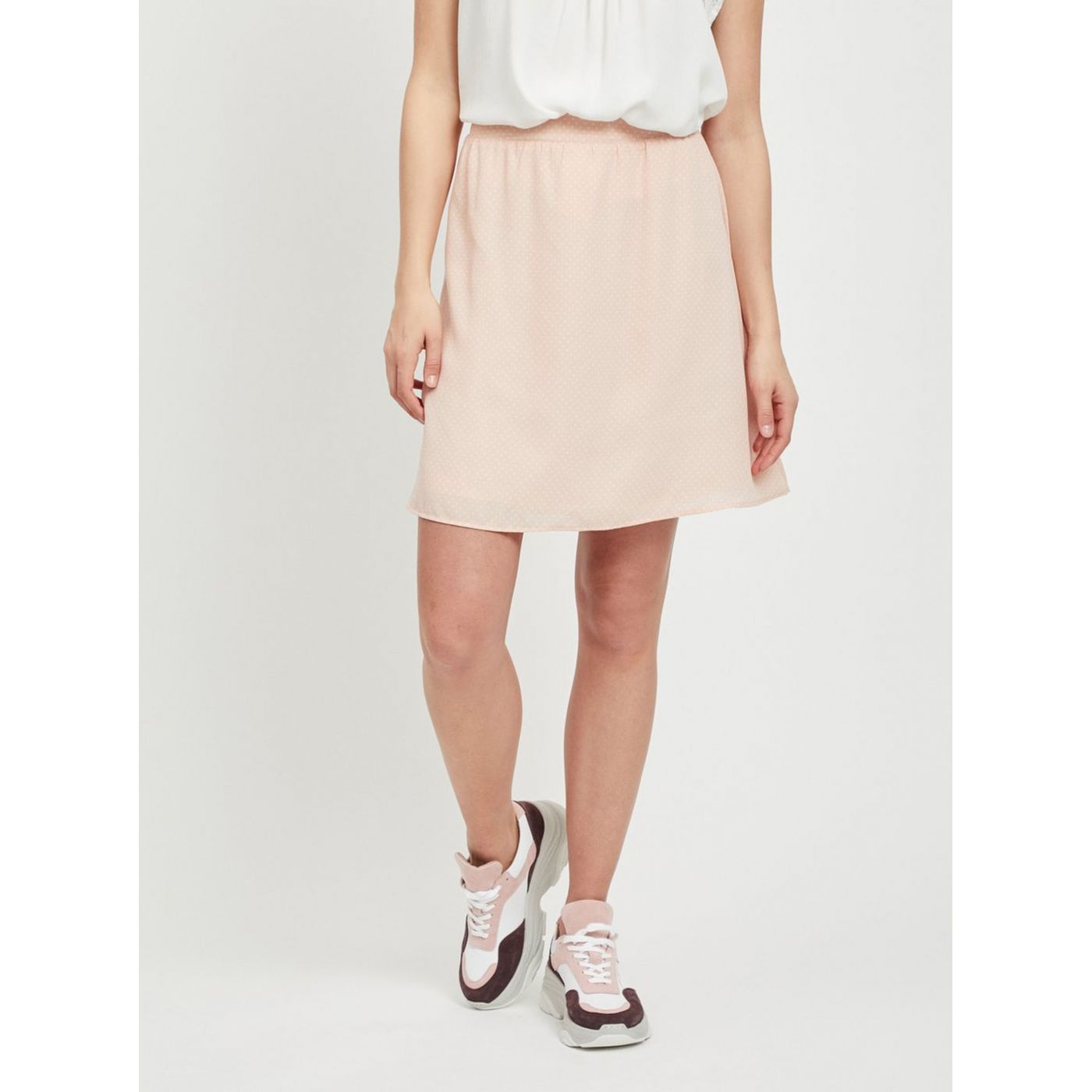 Pink patterned skirt VILA Lucy