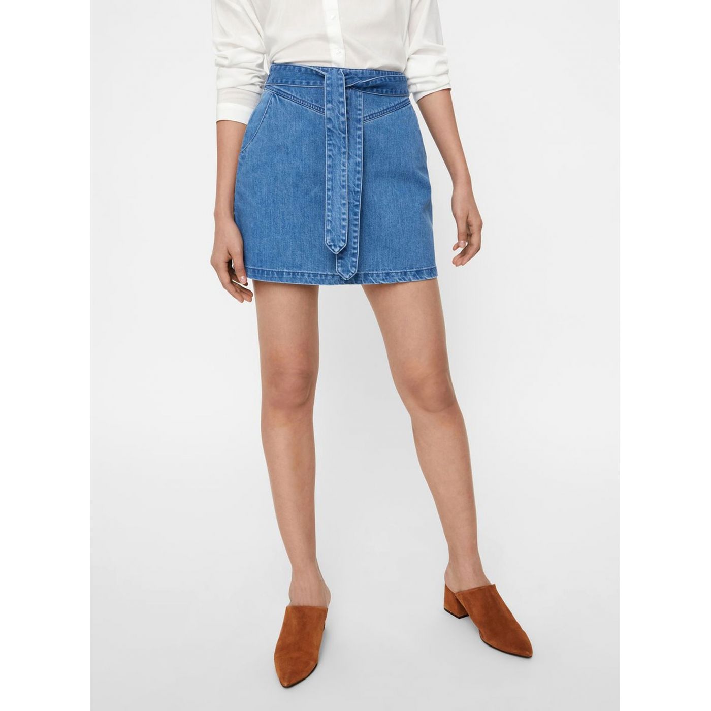 Blue denim miniskirt VERO MODA June