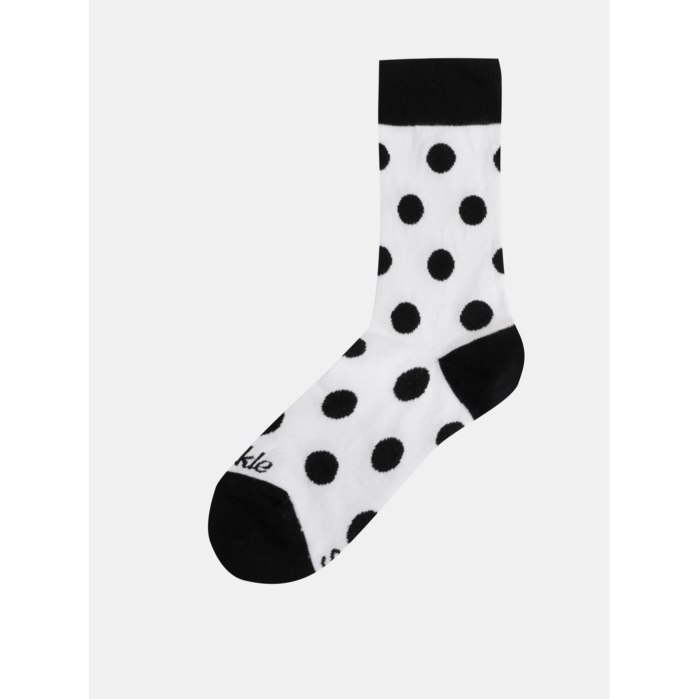 Fusakle Guličkár Dzekson Black-and-white Polka Dot Socks