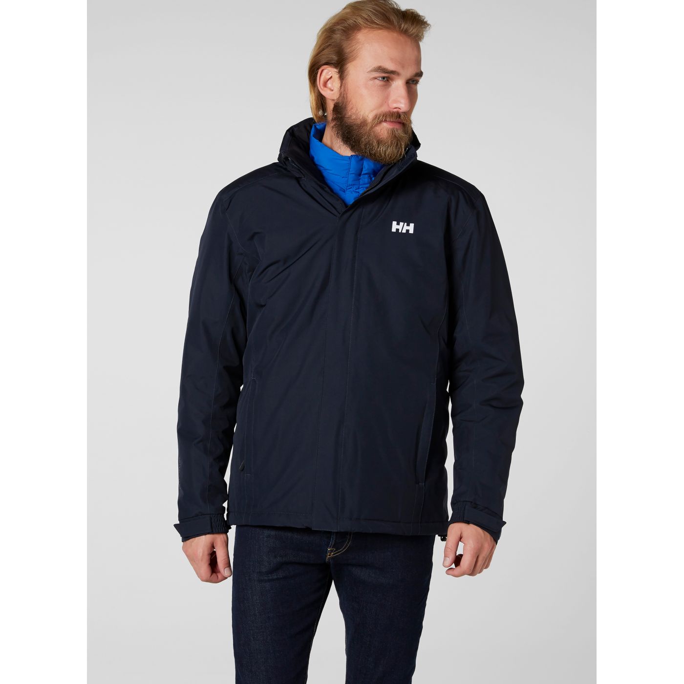 Dark Blue Men's Waterproof Regular Fit Jacket HELLY HANSEN Dubliner