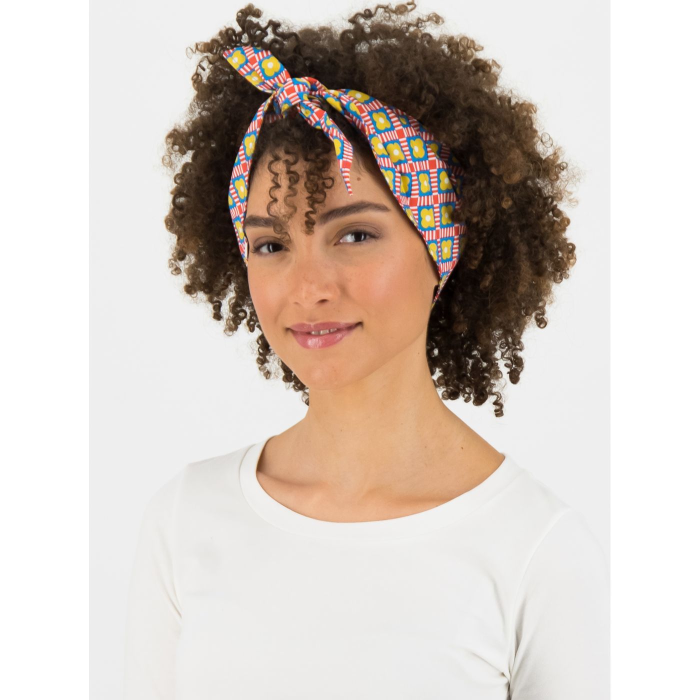 Blutsgeschwister Yellow-red patterned headband