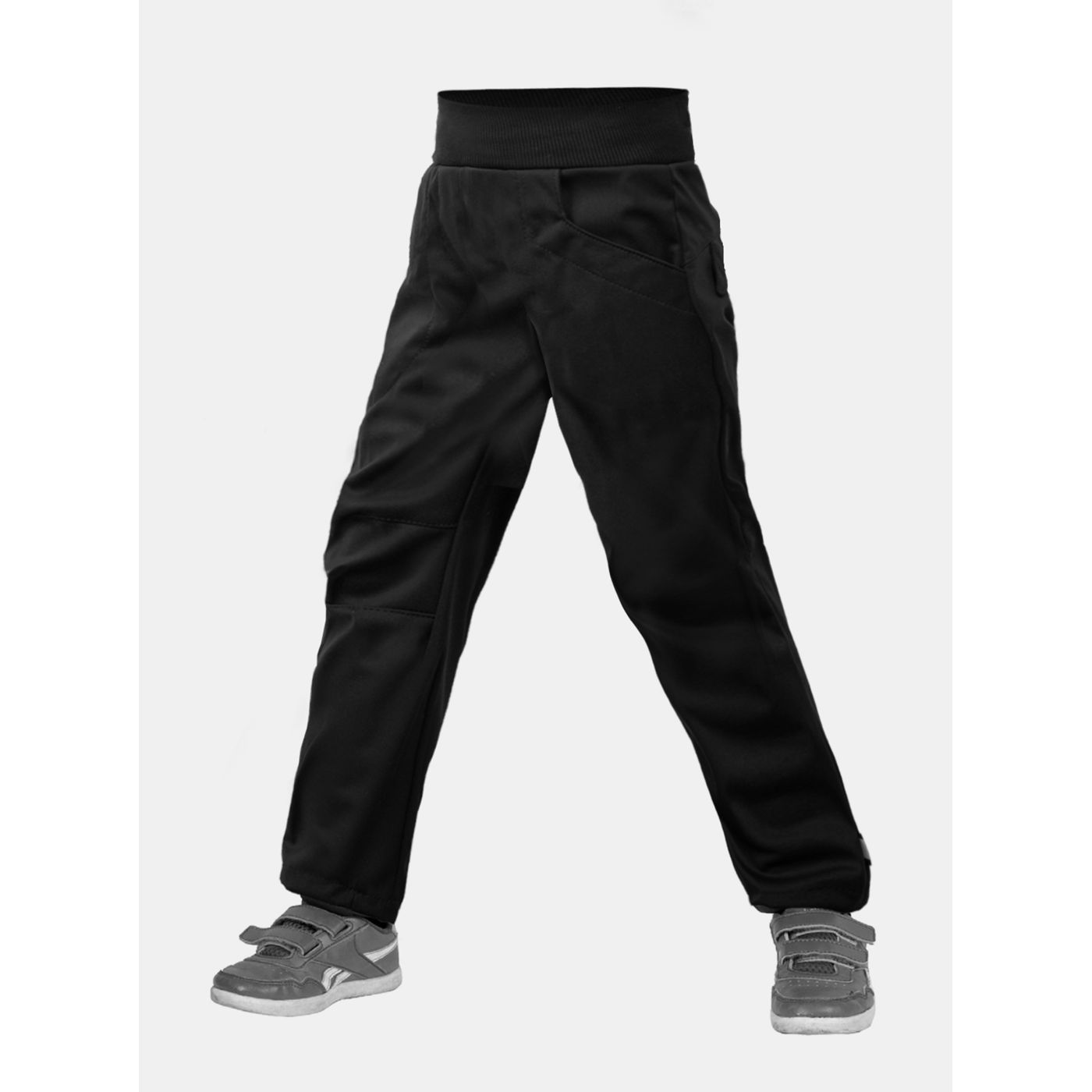 Black boy softshell pants without unuo cool insulation