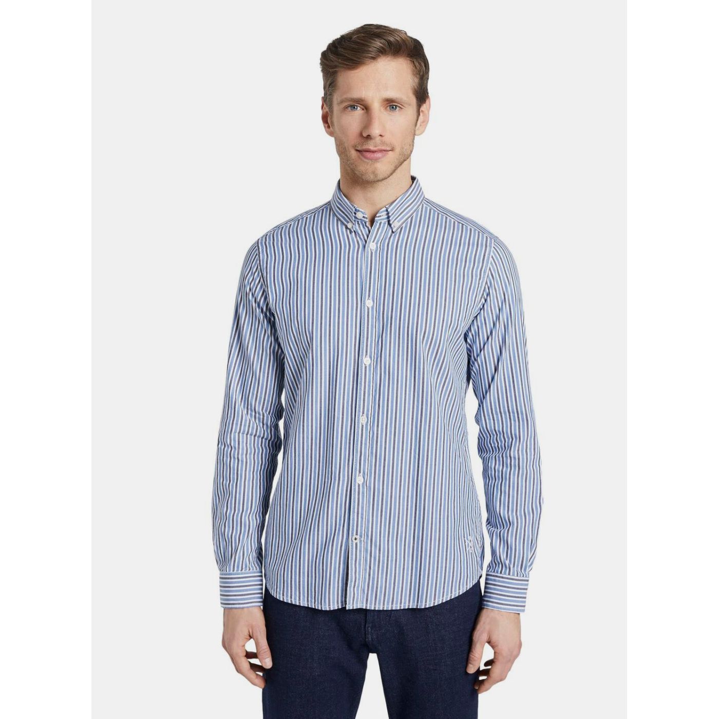 Tom Tailor's Light Blue Men's Striped Shirt