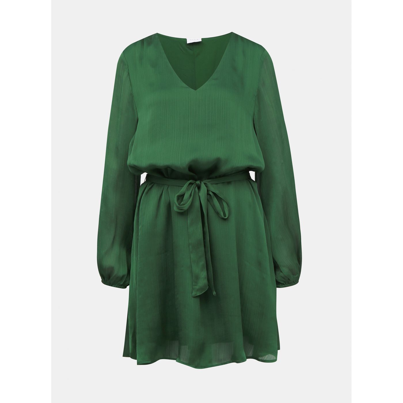 Dark Green Dress VILA Wavey