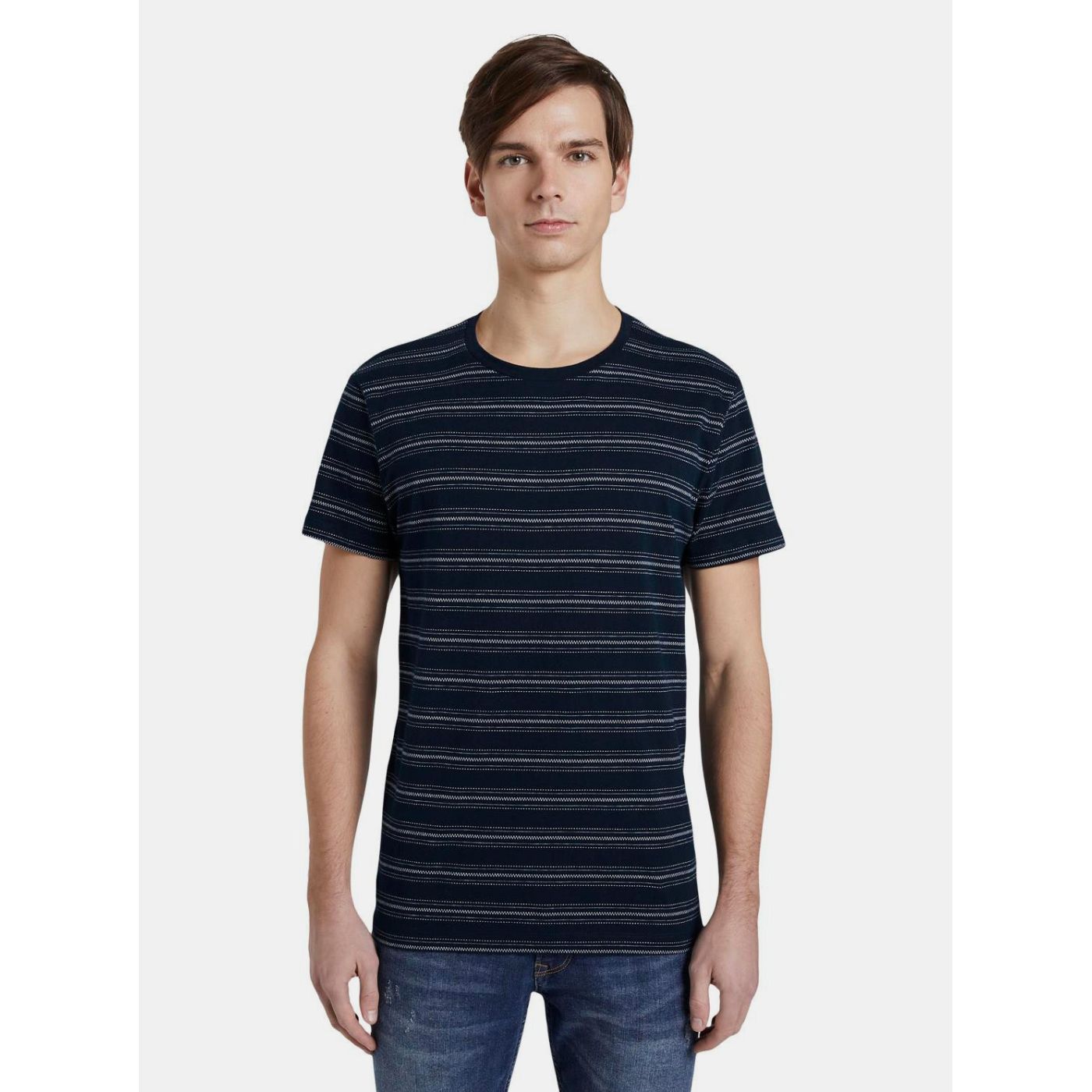 Tom Tailor Denim Dark Blue Men's Striped T-Shirt